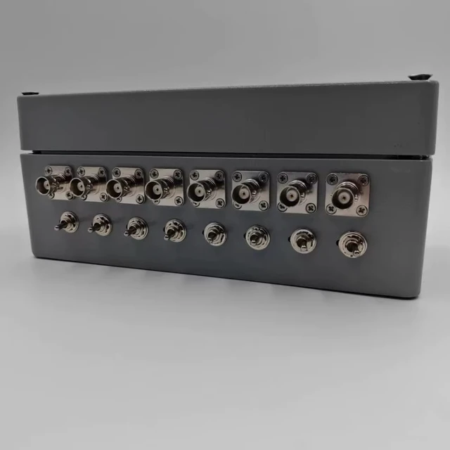 Alt view image 6 of 7 - DieCast Aluminum 16BNCPort RF Enclosure Box, 210×120×90mm