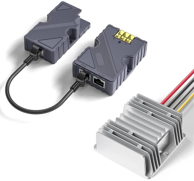 Alt view image 5 of 7 - Schimer High Efficiency GigE PoE Injector 150W with DC Converter