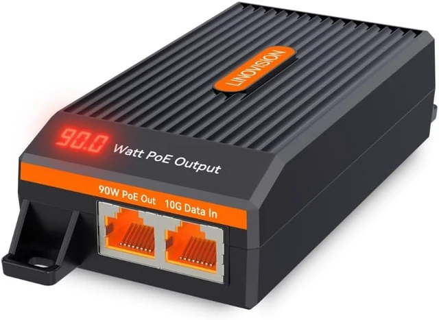 Alt view image 2 of 7 - LINOVISION 10G BT90W PoE++ Injector and Outdoor 5 Port PoE Extender