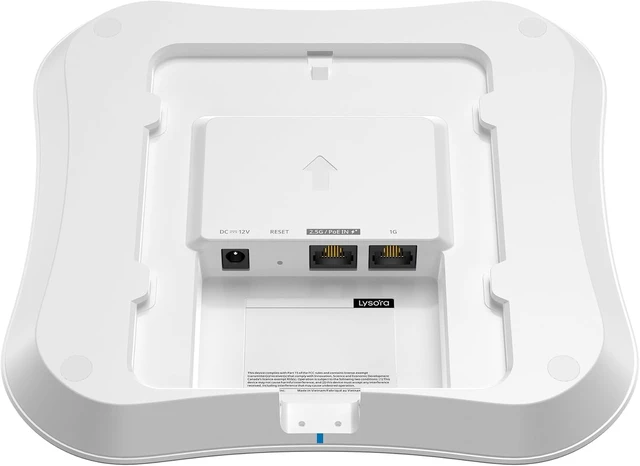 Alt view image 3 of 7 - Lysora L7 Wi-Fi 7 BE5040 Dual-Band Ceiling Mount Access Point