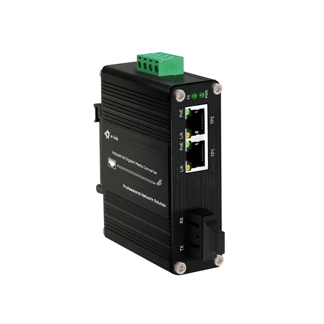 Main image of 2CH Gigabit RJ45-2CH SC 20km Mini Industrial PoE Fiber Media Converter