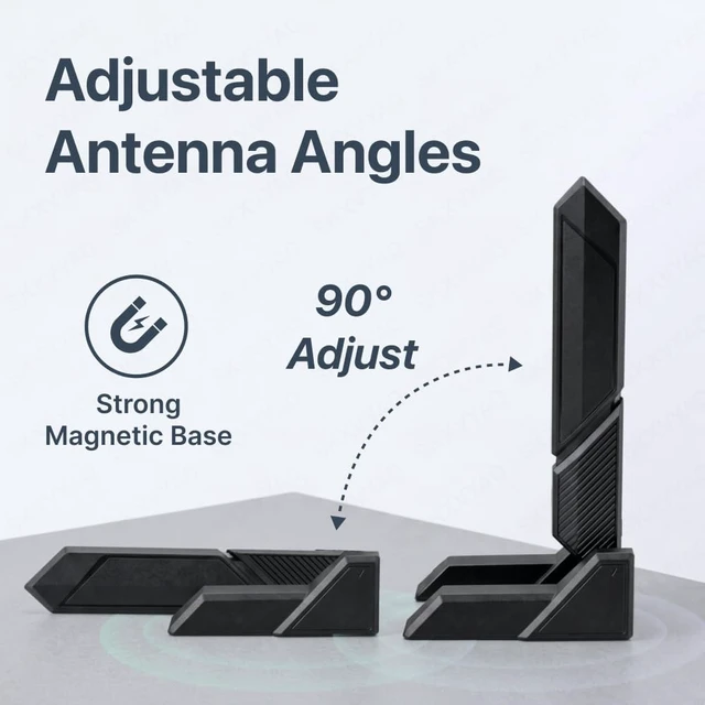 Alt view image 2 of 7 - WiFi 7 Antenna for Asus ROG/TUF/Prime/X870/Z890/B850 Wi-Fi Moving Antennas