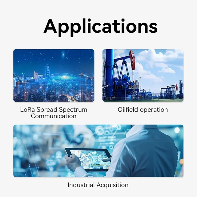 Alt view image 5 of 6 - 868MHz 915MHz Lora Wireless Digital Transmission Radio RS232 E95-DTU(900SL30-232) 30dbm Long Distance 10KM Low Power Din Rail Install