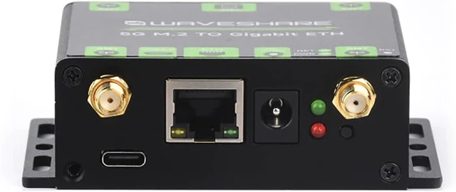 Alt view image 2 of 7 - 5G M.2 to Gigabit ETH Converter 5G M.2 to USB3.1 Aluminum Alloy Case Quad Antennas Supports 5G modules with M.2 (NGFF) Key B Interface Wall-Mount Support