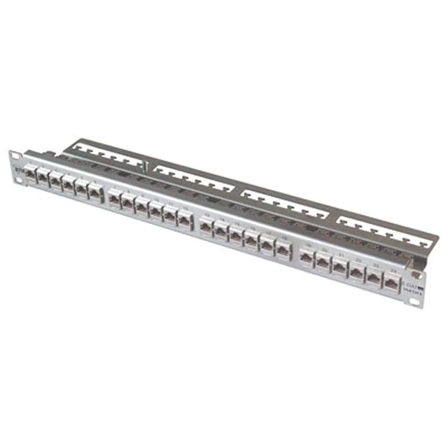 Main image of METZ CONNECT E-DAT modul 24x8(8) 1U Patch Panel Cat.6A Light Grey