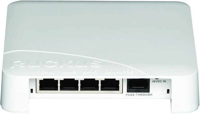 Alt view image 2 of 2 - Ruckus ZoneFlex 7055 Dual-Band 802.11n Wi-Fi Wall Switch Access Point, 2x2:2, 4X 10/100 Ethernet Ports, Gigabit PoE Uplink, PoE Out, RJ-45 Pass-Through, 901-7055-US01