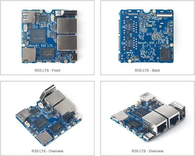 Alt view image 6 of 6 - NanoPi R3S LTS Dual-Gbps Ethernet Ports Router Rockchip RK3566 Quad-Core A55 SoC Mini PC Board Support OpenMediaVault, OpenWrt (2GB Ram No emmc Pro Mental Kit)