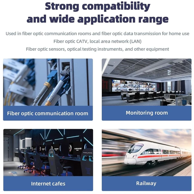 Alt view image 6 of 7 - MPO-LC 10m OM4 Fiber Patch Cable,33.0ft 8-Core Multimode Fiber Optic,LSZH Jacket Optical Cord,40G/40GBASE-SR4 Breakout Cable, MTP Compatible for QSFP Transceivers,Data Center/Optical Communications