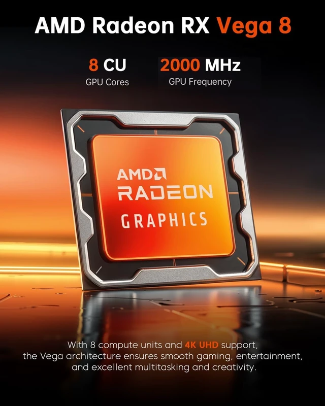 Alt view image 5 of 7 - ACEMAGICIAN K1 Mini PC Ryzen 7 7730U(Upgraded 5800/5700U) 16GB DDR4 512GB SSD Mini Computers(up to 4.5Ghz), Light Gaming PC Desktop 4K Triple Display Mini Desktop Bluetooth/WiFi6/Office