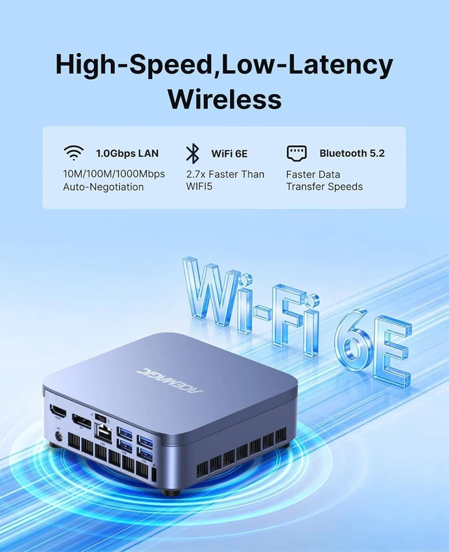 Alt view image 6 of 7 - ACEMAGIC M5 Mini PC, i9-13900HX (24C/32T), 32GB DDR4 RAM, 1TB NVMe SSD