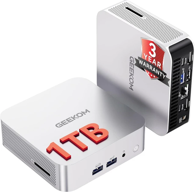 Main image of GEEKOM A7 Mini PC ,AMD Ryzen 5 7535HS, 16GB DDR5&1TB SSD (Expandable)