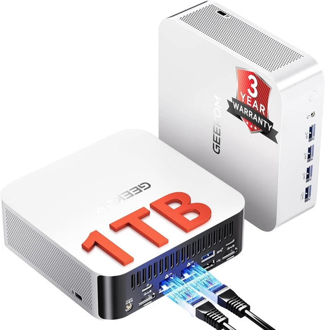 Main image of GEEKOM A8 Max Gaming Mini PC Ryzen 7 8745HS,16GB DDR5|1TB SSD(Expandable)