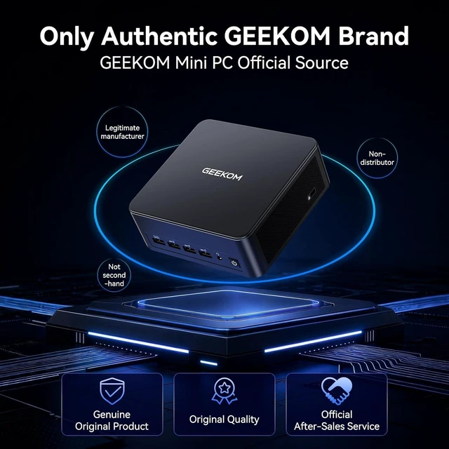Alt view image 6 of 7 - GEEKOM Mini PC IT13 MAX,Ultra 9 185H,24GB RAM,500GB SSD(Upgradeable)