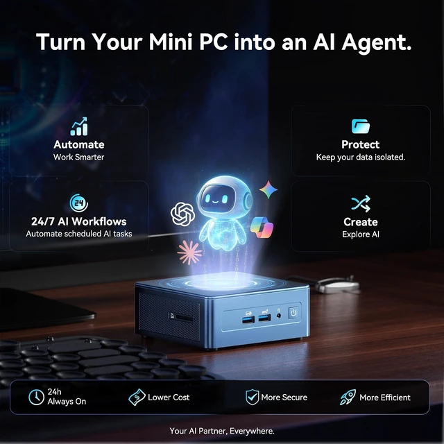 Alt view image 6 of 7 - GEEKOM IT12 Mini PC, Intel i3-12300HE(Beats i7-1185G7),16GB RAM/512GB SSD