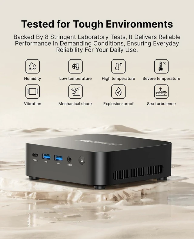 Alt view image 5 of 7 - ACEMAGIC K1 Mini PC, AMD Ryzen 7330U Pro(Up to 4.3GHz), 16GB RAM 256GB SSD