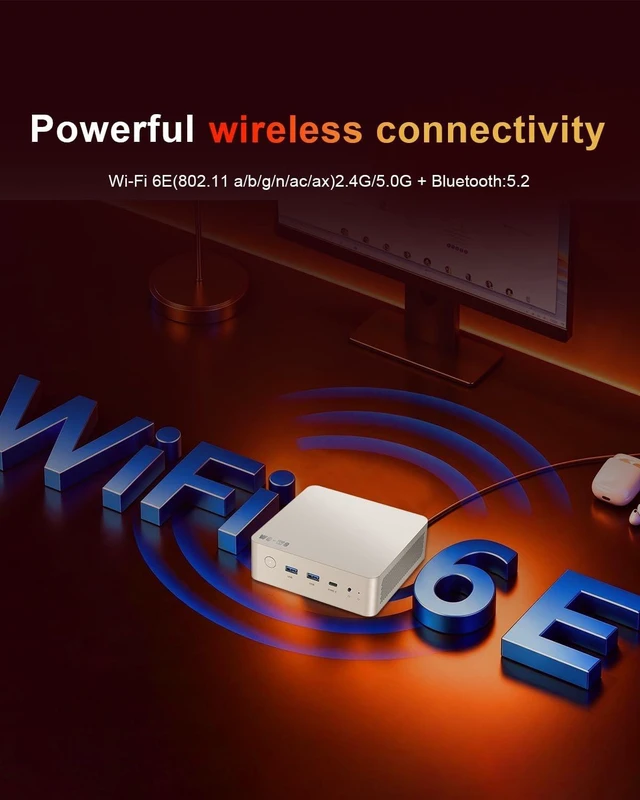 Alt view image 5 of 7 - wo-we Mini PC AM4 Replaceable CPU, AMD Ryzen 3 3200G 8GB 256G,Dual 2.5G LAN