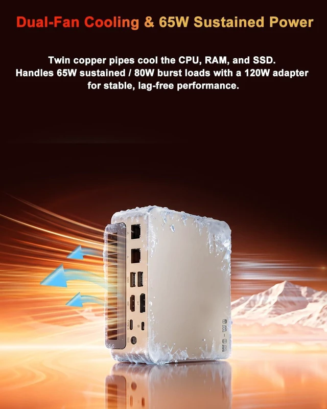 Alt view image 7 of 7 - wo-we Mini PC AM4 Replaceable CPU, AMD Ryzen 3 3200G 8GB 256G,Dual 2.5G LAN