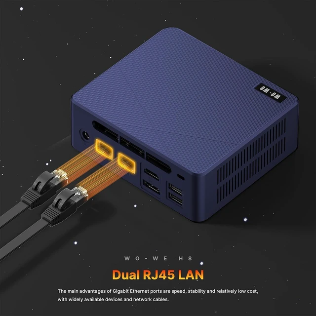 Alt view image 7 of 7 - wo-we AI Mini PC, Intel Core 3 304 Wildcat Lake, 8GB LPDDR5, 24 TOPS AI