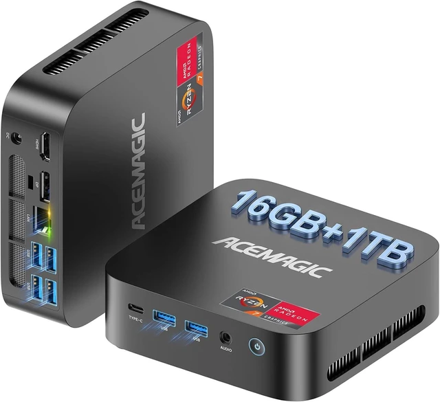 Main image of ACEMAGIC K1 Mini PC Win 11 Pro, AMD Ryzen 5 7430U, 16GB DDR4, 1TB SSD