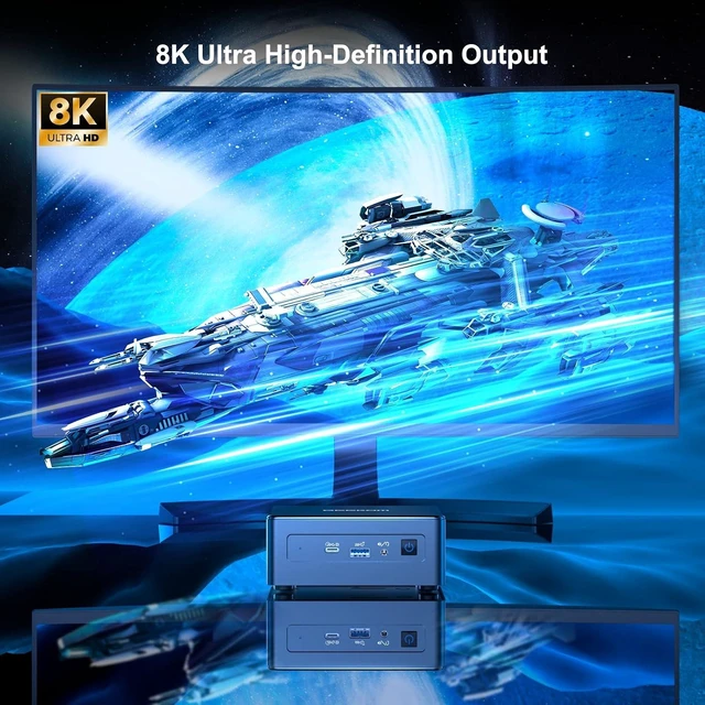 Alt view image 5 of 7 - GEEKOM Mini PC Mini IT11, 11th Intel i7-11390H, 16GB DDR4 512GB SSD