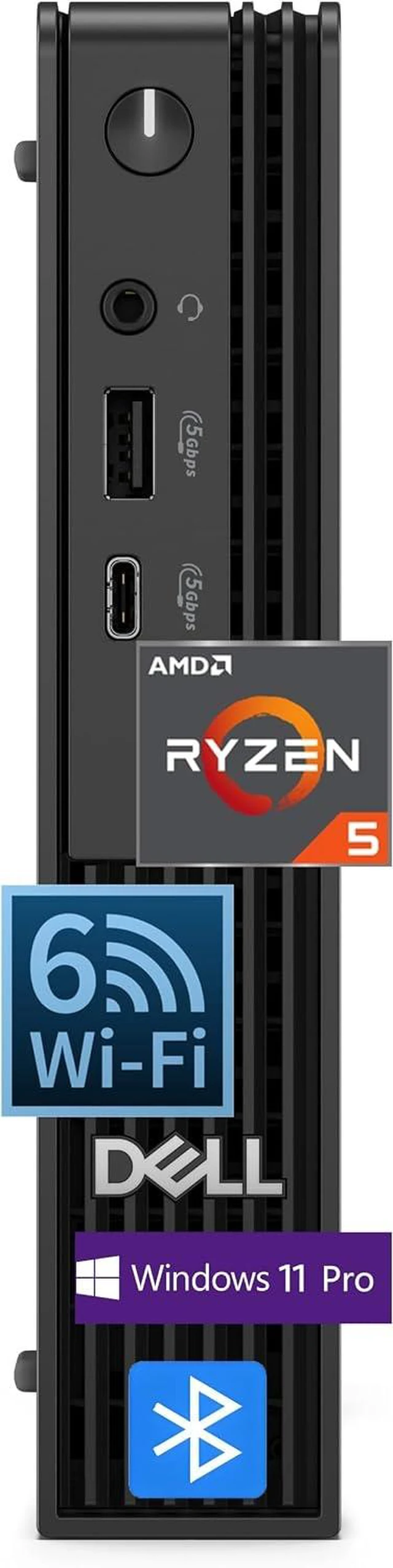 Main image of Dell Pro Micro Mini PC, 8GB DDR5, 512GB SSD, AMD Processor (Beats Core i5)
