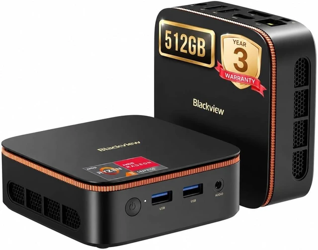 Main image of Blackview MP20 Mini PC AMD Ryzen, 16GB RAM 512GB(up to 2TB) SSD Computer