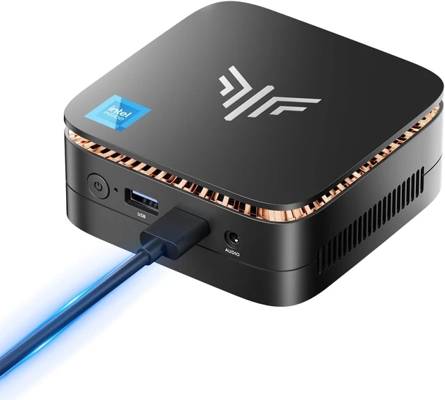 Main image of KAMRUI Essenx E1 Mini PC, 8GB DDR4 RAM 256GB M.2 SSD, Mini Computer Twin Lake N150 (Beat N100/N95,up to 3.6GHz), Desktop Computer Dual 4K, Ethernet, WiFi, Bluetooth for Business, Office, Home