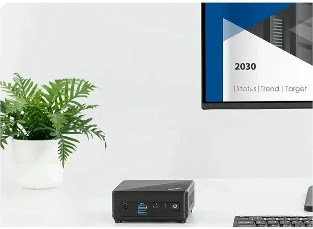 Alt view image 2 of 7 - msi Cubi 5 Barebone Mini PC, Intel Core 3-100U, 2X DDR4 Slots (64GB Max)