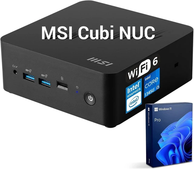 Main image of MSI Cubi NUC Business MFF Desktop, Intel Core i5-1345U, 16GB DDR5 + 512