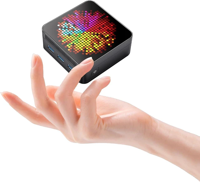 Main image of RUPA HSI-N100 Mini Pc Windows 11, N100 Mini PC 12GB DDR4 RAM 512GB 2.5''SSD, Micro PC Support Real 4K HDR 10+ Triple Display, WiFi6, BT5.2, USB3.0, Gigabit Ethernet Mini Computer for Home/Office