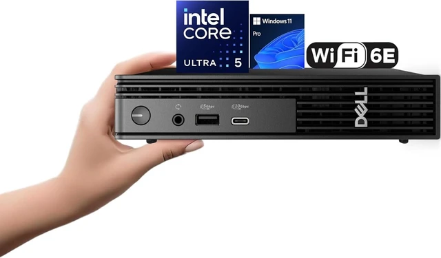 Main image of Dell Pro Micro QCM1250 Mini Desktop Computer, New OptiPlex Version AI PC for Business&Home, Intel 14-Core Ultra 5 235T, 16GB DDR5, 512GB PCIe SSD, Dual 4K Display Support, USB-C, Win11 Pro