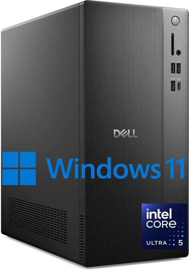 Main image of Dell ECT1250 Business Desktop, New OptiPlex Version - Intel Ultra 5-225, (10 Core, 10 Threads), 16GB DDR5 RAM, 512GB PCIe SSD, Ultra-Quiet Design, KB & Mouse, Windows 11