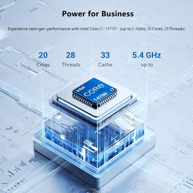 Alt view image 3 of 7 - MSI PRO DP180 Business Tower Desktop Computer, Intel 20-Core i7-14700