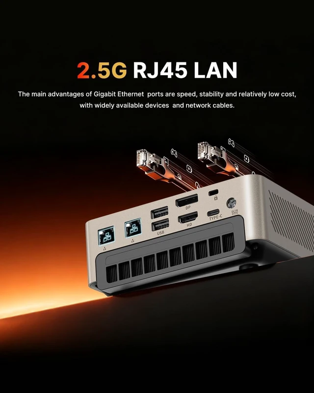 Alt view image 6 of 7 - wo-we H7 Mini PC AMD Ryzen 3 3200G 8GB 256GB, AM4 Socket, 65W Full Power