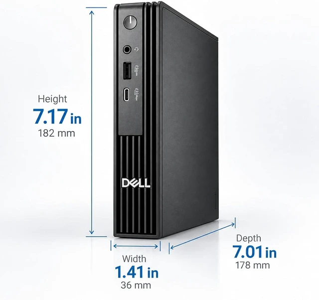 Alt view image 5 of 7 - Dell Pro Micro PC Core Ultra 5-235T (14 Core) AI Business PC Windows 11 Pro