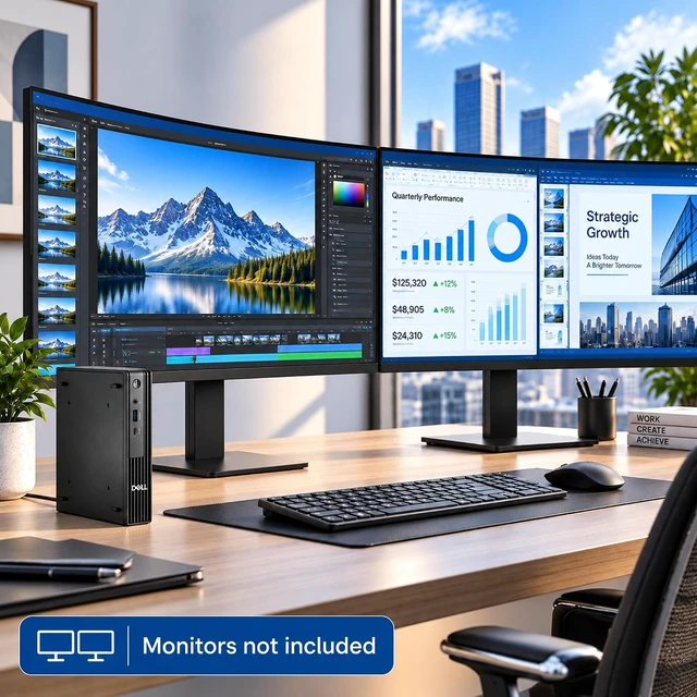 Alt view image 7 of 7 - Dell Pro Micro PC Core Ultra 5-235T (14 Core) AI Business PC Windows 11 Pro