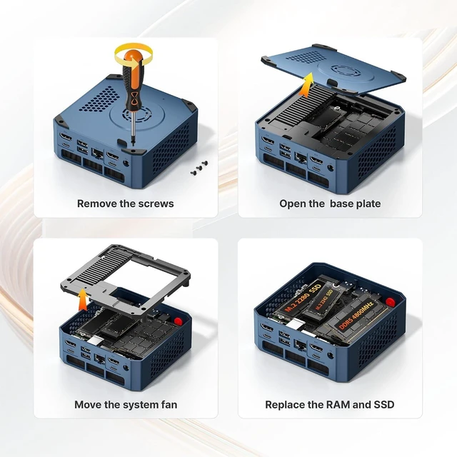 Alt view image 6 of 7 - N2 Pro Mini Gaming PC Ryzen 7 6800H (Beats 7640HS/7730U/5825U)