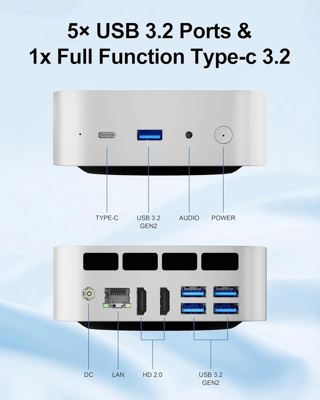 Alt view image 5 of 7 - Mini PC Intel 12th Core i3-1215U (6C/8T), Mini Desktop Computer
