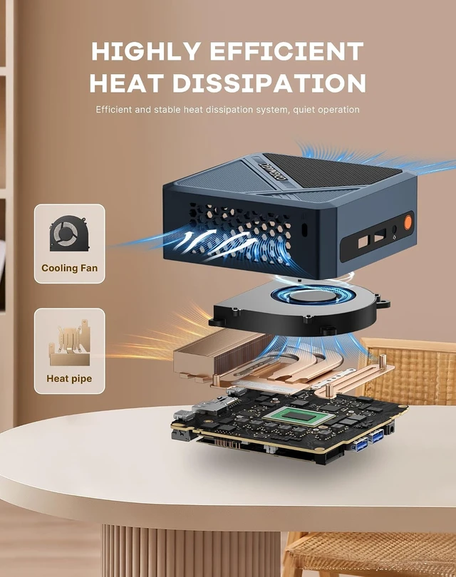 Alt view image 5 of 7 - C8 Mini PC, AMD Ryzen 5400U 4C/ 8T, Business Home Office PC