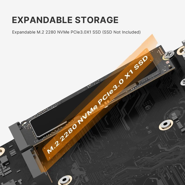 Alt view image 5 of 7 - C4 NEO Dual Nic Mini PC Ryzen 5 3500U, 16GB DDR4 RAM 512GB SSD