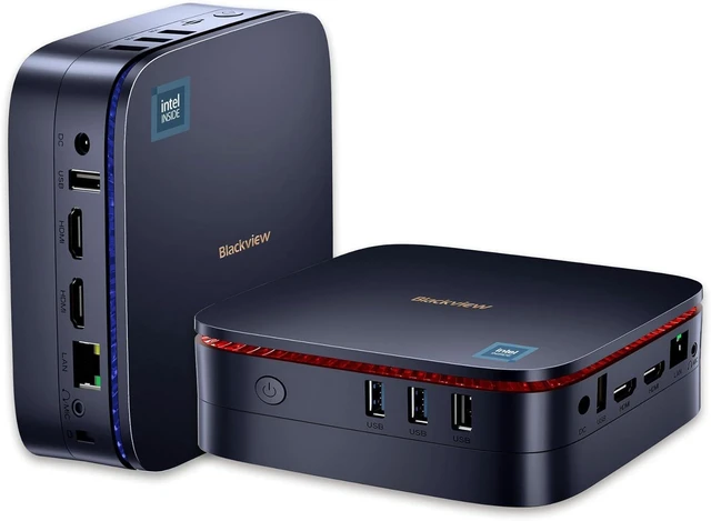 Main image of Blackview MP60 Mini PC 16GB DDR4 RAM 512GB M.2 SSD, with Processor Intel N5095, VESA/Home/Business Mini Desktop, 4K HD Dual HDMI Gigabit Ethernet