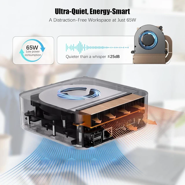 Alt view image 3 of 7 - Mini PC Ryzen 5 3501U 8GB DDR4 256GB NVMe SSD