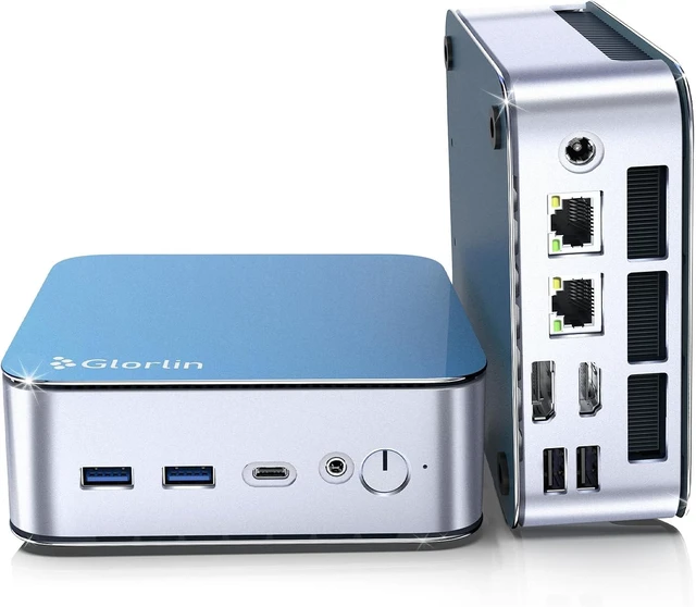 Main image of Glorlin AT103 Mini PC Intel Core 3 100U 16GB DDR4 512GB SSD HDMI DP USB 3.2