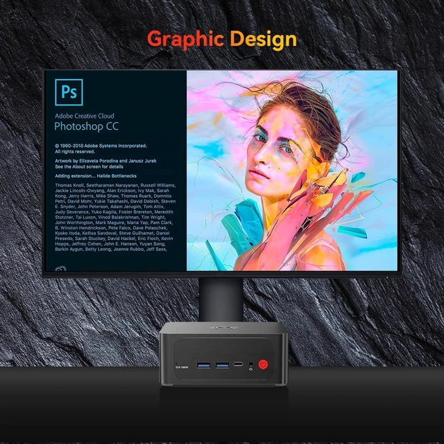 Alt view image 6 of 7 - TRIGKEY Mini PC Ryzen7 7735HS (8C/16T, Up to 4.75GHz), 32G DDR5 500G SSD, S6 Pro Mini Computer Support AMD Radeom 680M 12CUs 2200MHz, DP+HDMI+USB4.0 Triple-Screen Display, 2.5G LAN, WiFi-6, BT5.2
