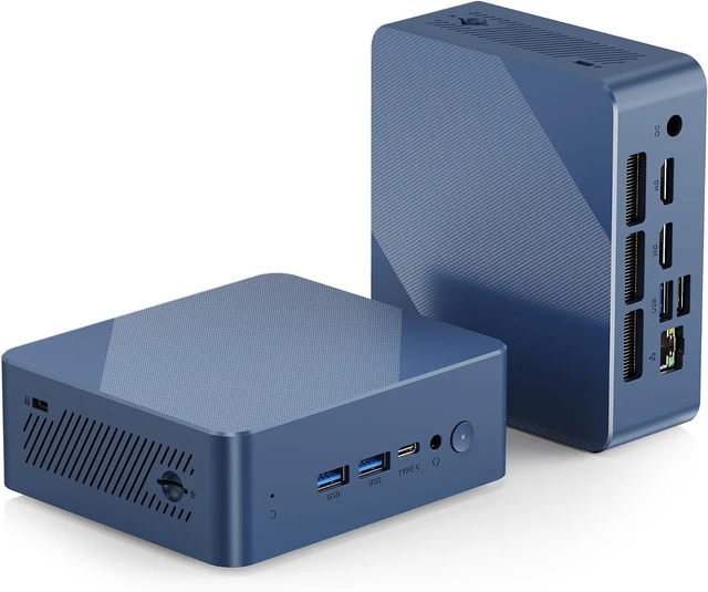 Main image of Glorlin Mini PC, Ryzen 5 3500U, 8GB RAM/256GB SSD, WiFi6 BT5.3, Gigabit LAN
