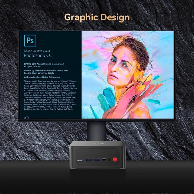 Alt view image 7 of 7 - TRIGKEY Mini Computers S6 AMD Ryzen 5 6600H AMD Radeon 660M 6core 1900 MHz 16GB SODIMM DDR5 4800Mhz 500GB M.2 PCIE4.0 X4(2280) HDMI 2.0+DP1.4+USB4.0 Triple High-Definition Display