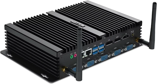 Main image of HISTTON Fanless Industrial PC i5-8250U Desktop PC, DDR4 32GB RAM 512GB