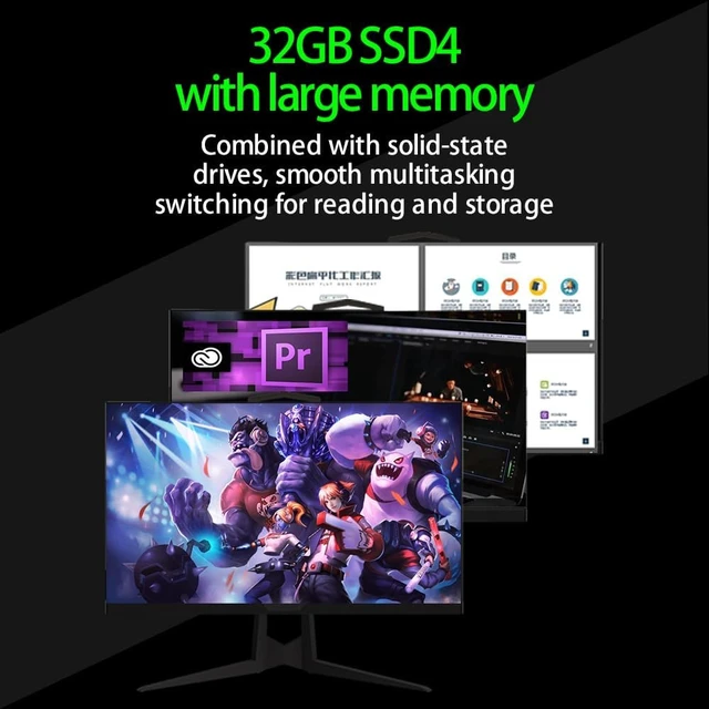 Alt view image 5 of 6 - Mini PC, Gaming Desktop Computer with AMD Ryzen 5 5500U, 6C/12T, 16G DDR4+512GB M.2 NVMe SSD, 1000Mbps, WiFi 6, BT 5.2, Dual HDMI, Type-C, Win11 Pro (4700U)