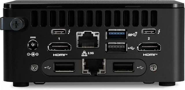 Alt view image 3 of 5 - NUC 13 Pro NUC13ANHi70L Dual LAN Mini PC Desktop Computer/HTPC Core i5-1340P,Iris X Graphics,Thunderbolt4, WiFi 6E, Bluetooth 5.3,Compact Design (8G RAM+512G SSD)