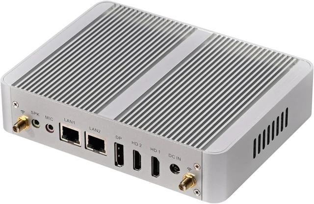 Alt view image 3 of 6 - Mini PC with 12th Gen N100(Up to 3.4GHz), 8GB DDR4 RAM 128GB SSD Mini Desktop Computer 4K-Triple-Screen Dual LAN for Personal Media Office